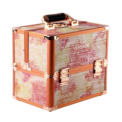 China Makeup Case, Lockable Makeup Box/Beauty Box/Vanity Box with Mirror, Professional Makeup Organiser for sale