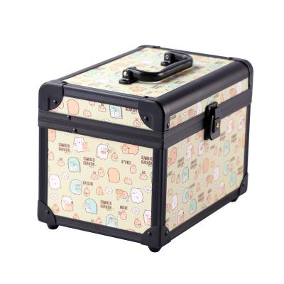 China Wholesale portable aluminium hard beauty makeup train cosmetic case lock portable cosmetic makeup case for sale