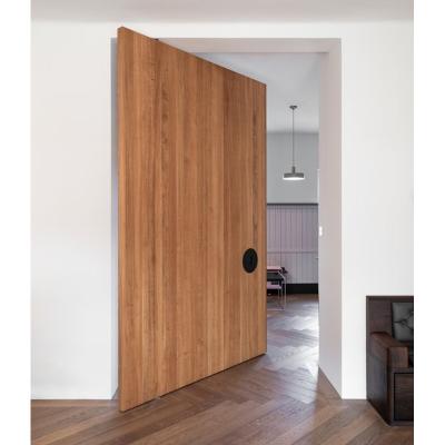 China Waterproof Blh-59 Simple Design Solid Wood Entry Door Exterior Door Top Bottom Pivot Door  For Home for sale