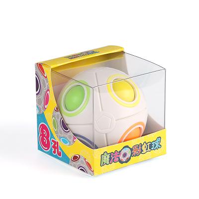 China MoYu Rainbow Puzzle Ball In Moving Person Cube Plastic Magic Colorful Educational Fun Toys Anti Stress for sale