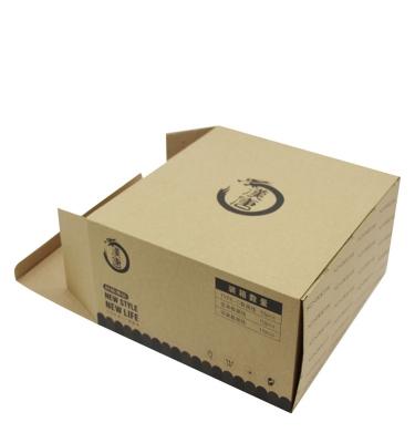 China Recycled Materials Natural Color Kraft Brown Kraft Paper Box for sale