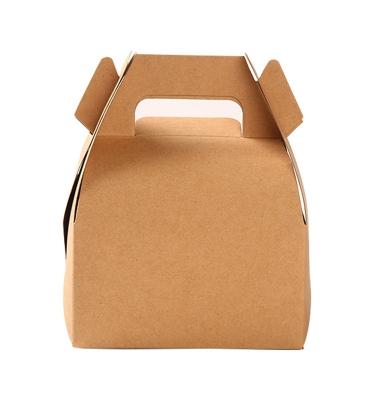 China Disposable Recycled Material Disposable Brown Kraft Paper Take Away Food Box for sale