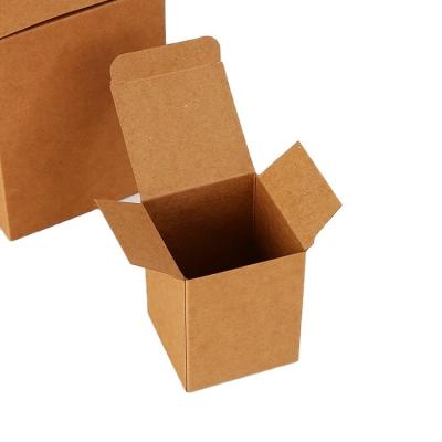 China Recycled Materials Custom Logo Printing Recycled Material Folding Small Kraft Display Paper Box for sale