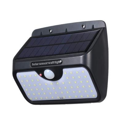 China Outdoor Lighting Solar Powered Energy 64 Led Outside Wall Light For Outdoor Garden for sale