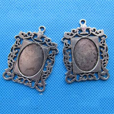 China Eco-Friendly Chinese Vintage Rectangle Photo Frame Base Frame Arrangement Durable Pendant Trays for sale