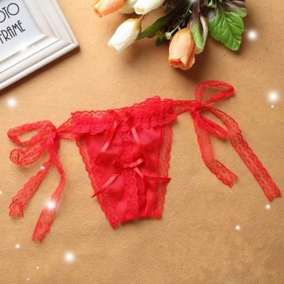 China Wholesale Anti-Static Seamless Bikini Lace Up Sexy Women's Panties Ladies Underwear Thong For Girls for sale