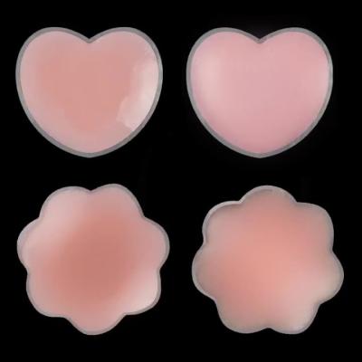 China Antibacterial Women Waterproof Silicone Invisible Nipple Covers Adhesive Reusable Pies Nipple Covers for sale