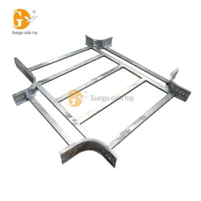 China Guangyu Steel Competitive Price Customized Wide Varieties Not Easy To Deform Indoor Galvanized Steel Cable Ladder Horizontal Cross for sale