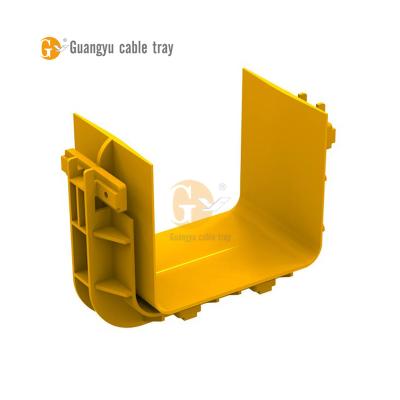 China PVC Or ABS Guangyu Fiber Optic Raceway 120/240/360 Mm Fiber Cable Tray System Connector for sale