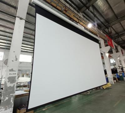 China Electric 100 120 150 inch Electric electronic Projector Screen 4K HD Short Long Throw Projection Screen for Home Theater for sale