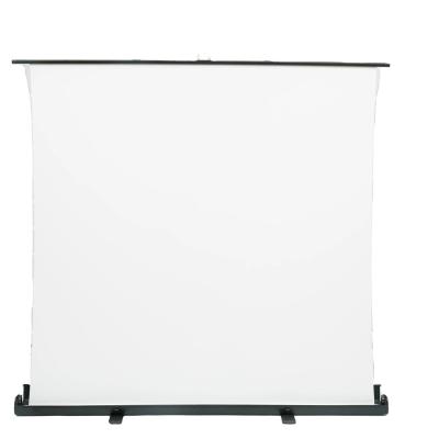 China Pull-Down 100 inch 16:9 Portable Pull Up Projection Screen Matte white Projector Screen for home for sale