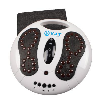 China Foot Massager DIX Foot Circulation Massager Pad EMS Stimulator Electric Heating Vibrating Foot Massager Machine for sale