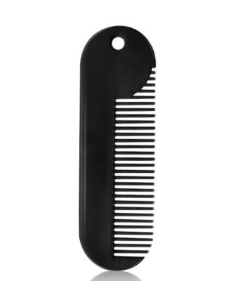 China Hot Selling Men's Beard Pocket Comb High Quality Beard Mustache Comb Fine Rough Teeth Anti Static Balance Beard Comb Custom Men's Grooming Tool Small for sale