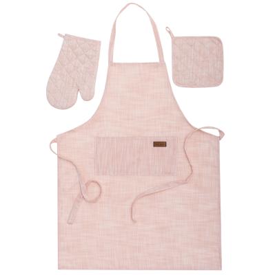 China High Quality Wholesale Canvas Kitchen Clean Coffee Apron Cleaning Cooking Apron With Leather Label for sale