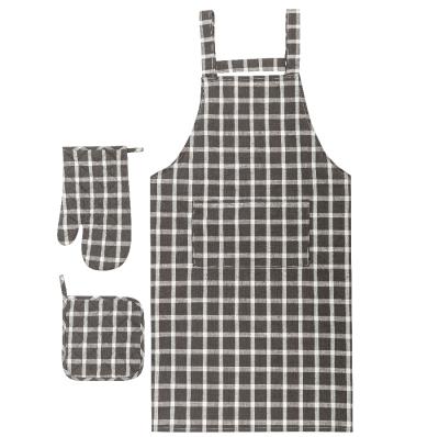 China High Quality Wholesale Cotton Kitchen Hand Protective Oven Mitts Canvas Cover and Pot Holder for sale