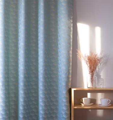 China Geometric jacquard fabric jacquard curtains for living room for bedroom on hot sale hotel customized for sale