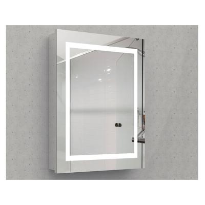 China High Quality Design Modern Modern Touch Screen Medicine Rectangle Cabinet Bathroom Smart LED Lighted Mirror Cabinet for sale