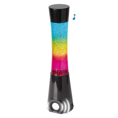 China New-designed high quality color changing stereo speaker moving liquid flicker lava floating lamp for sale