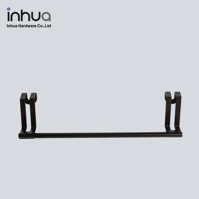 China Towel rack workable behind door black for sale