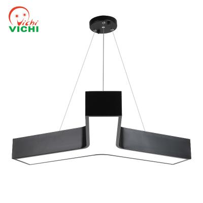 China Vichi Home Customize Shape Suspending Linking Y Shape Linear Light Lamp Artistic Pendant Light for sale