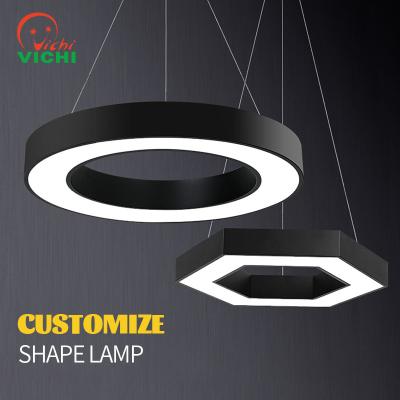 China Modern Vichi Indoor Lighting Fixture For Home Office Customize Shape Lamp Circle Shape Pendant Lights for sale