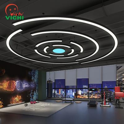 China Custom Modern LED Lighting Residential Commercial Oval Shape Vichi Pendant Lights For Cafe Chandeliers for sale