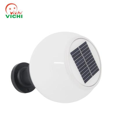 China Vichi Base Pathway Pillar Light Solar Pillar Column Lamp Garden Outdoor Solar Gate Pillar Lamp Landscape Lamp for sale