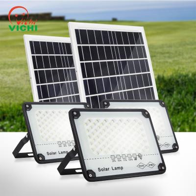 China Hot Sale Garden Vichi Amazone IP65 Waterproof Outdoor Aluminum Solar Lamps LED Flood Garden Light For Yard for sale