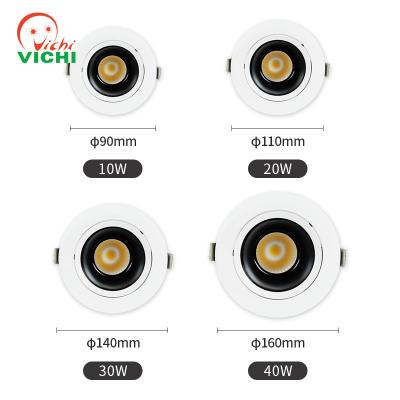 China Modern Vichi Lighting Spotlight Aluminum Die Casting PC IP20 Embedded Trimless Spotlight Led Spotlight Recessed Adjustable New Design for sale