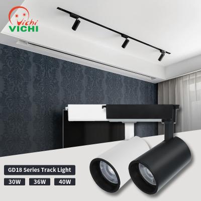 China Modern Vichi OEM spotlights anti-glare led spotlight price cabinet cob beam angle adjustable shop led track light 3000k track lighting for sale