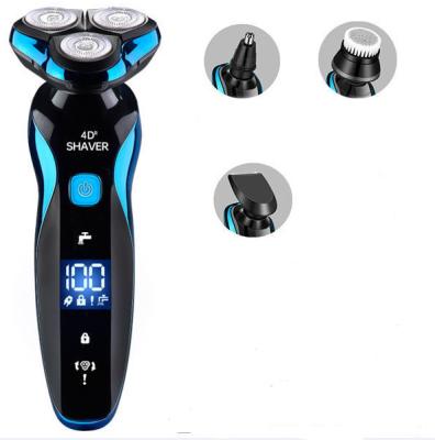 China Factory direct sale triple high frequency vibration ZOZEN blade 3D control intelligent rechargeable men's electric razor for sale