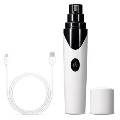 China Viable Rechargeable Electric Nail Crusher Low Noise Pet Dog Nail Clippers Trimmer Crusher Dropshipping for sale