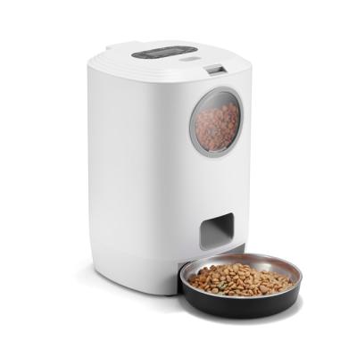 China 4L Automatic Control Timing Quantitative Automatic Pet Feeder Cat Smart Automatic Pet Feeder for sale