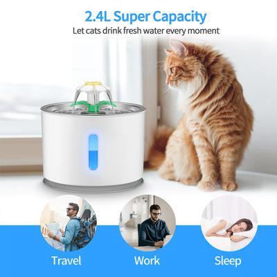 China Automatic Automatic Pet Water Fountain Filter Dog Cat Water Feeder Outdoor Water Drinking Fountains for sale