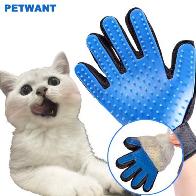 China Factory Outlet Viable Dog Cat Pet Grooming Hair Remover Glove Silicon Pet Grooming Glove for sale