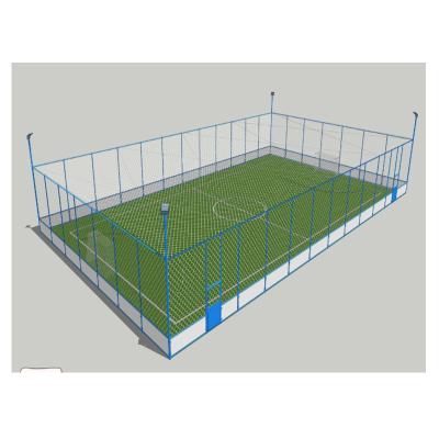 China Customized Luxurious High Quality Sports Field With Aluminum Barrier Safe Football Cage Soccer Training Equipment for sale