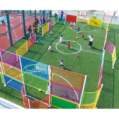 China Customized Safe Aluminum Kids Barrier Advanced Coloirful Sports Field Football Cage/Multifunctional Kids Sports Cage for sale