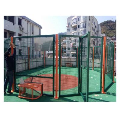 China Wholesale Price Customized Portable Assemble Barrier Board Soccer Cage /Sports Launching Football Pitch for sale