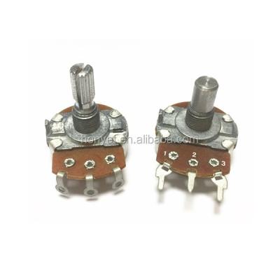 China WH138 24mm Round Shaft Rotary Potentiometer For Guitar Parts RV24 for sale