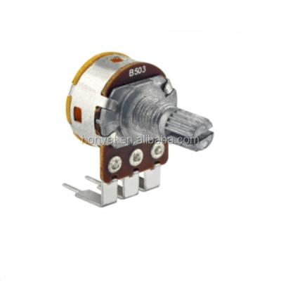 China 16mm linear taper audio taper b50k rotary potentiometer WH148 RV16106NO C50k for sale