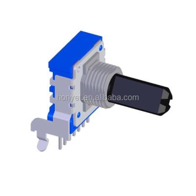 China 14mm plastic shaft rotary potentiometer with bushing RV141 for sale