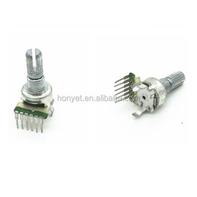 China 12mm Knurled Shaft Rotary Potentiometer RV12512NO-KA15 for sale