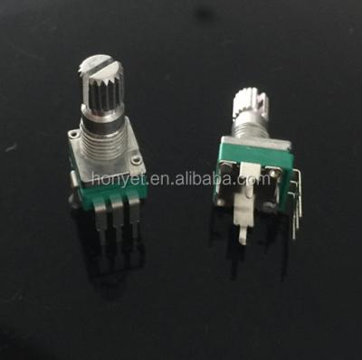 China 9mm slot smooth /solid shaft rotary potentiometer b503 RV9312NO for sale