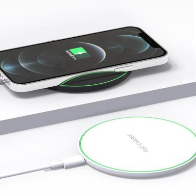 China 2022 Custom Universal Fast Charging Fast Charging Amazon Logo 15W Cell Phone Wireless Charger Pad For iPhone Charger for sale