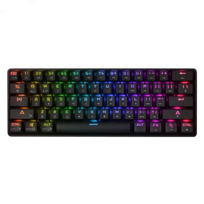 China ABS Ultra Slim Portable Mini Wireless Bluetoot RGB 61 Key Gaming ABS Mechanical Keyboard For iPad Laptop Tablet for sale