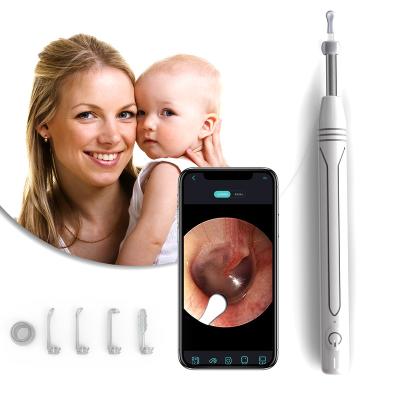 China ABS+Aluminum Alloy Wifi Mini Wireless Ear Clean Camera Hot Chargeable Wax Ear Endoscope Video Camera for sale