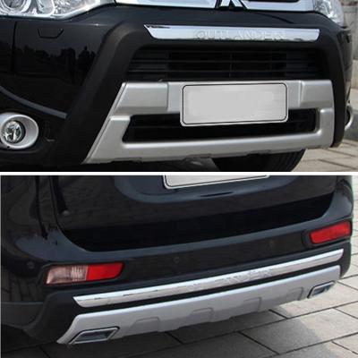 China Directly Make ABS Plastic Front And Rear Bumper Guard Protector For Mitsubishi Outlander 2013-2015 for sale