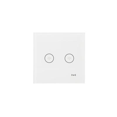 China Two Button Z-Wave Touch Switch Smart Home Security Home Automation SKTS Compatible Smart Switch for sale