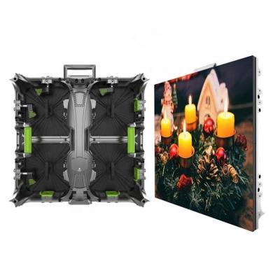 China Indoor Indoor Rental LED Screen Clamped Front Customization 500x500mm Power Box 4K P2.604 Pluggable LED Display for sale