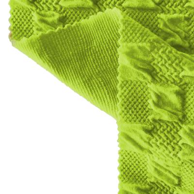 China 2022 fashion clothes customized waterproof knit 99% polyester fabric for green green dresses for sale